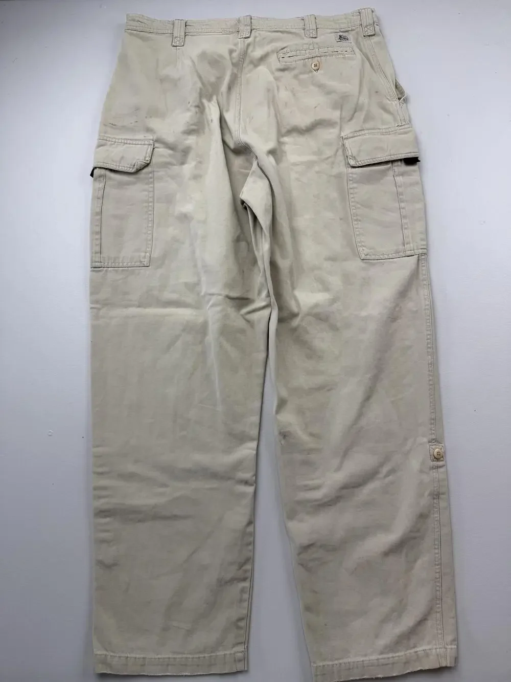 The North Face Pants Mens 36 Beige Cargo Relaxed Fit Canvas Outdoor Workwear